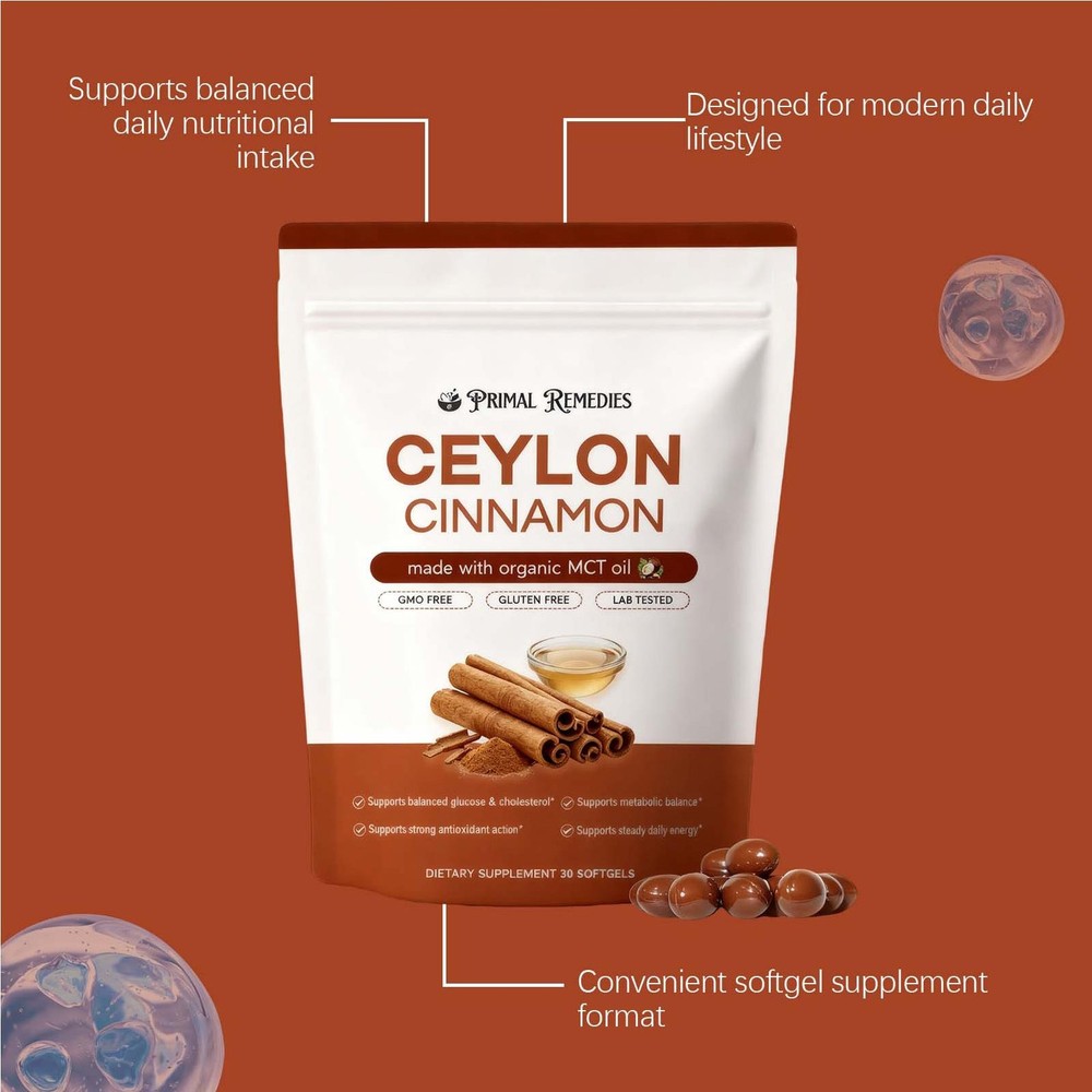 Ceylon Cinnamon Softgels, Ceylon Cinnamon Soft Gels 7200Mg Equivalent