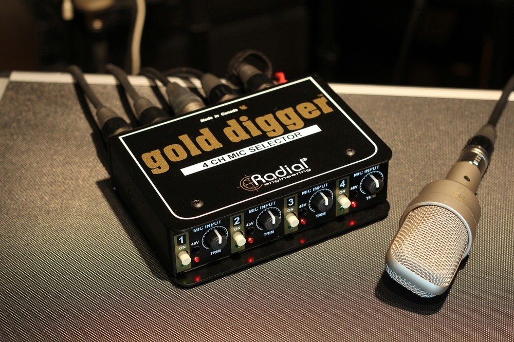 Radial Gold Digger Passive 4-Channel Mic Selector