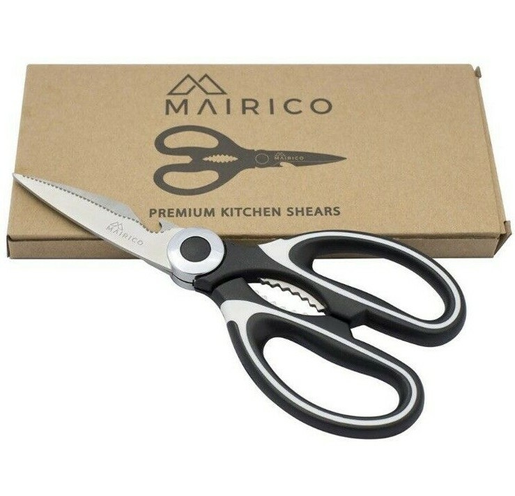 MAIRICO Ultra Sharp Premium Heavy Duty Kitchen Shears and Multi Purpose Scissors