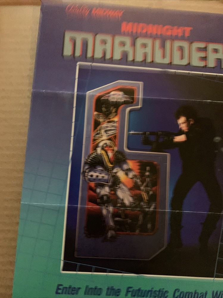 MIDNIGHT MARAUDERS FOLDED FLYER arcade game Bally Midway