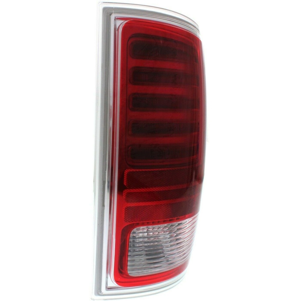 Left Driver Side Tail Light Assembly Red Chrome Clear for Ram 1500 Classic 2019