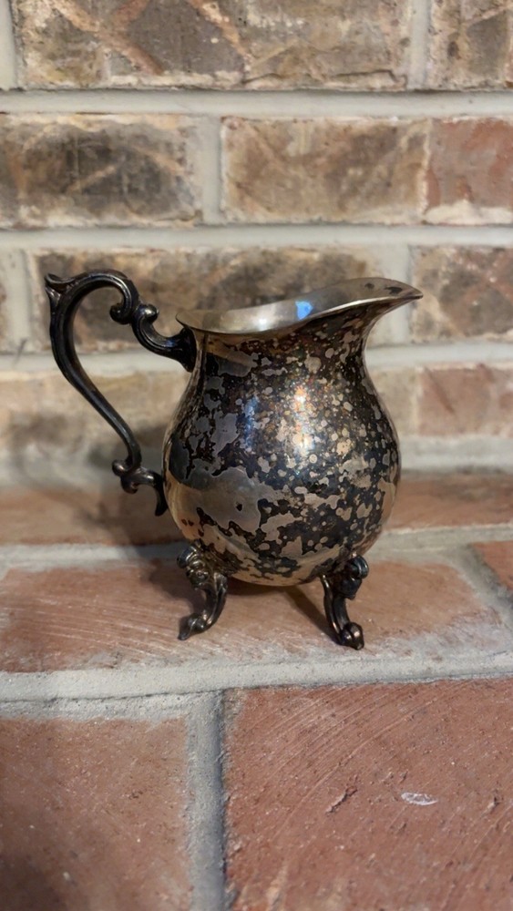 Vintage Sheridan Silver On Copper Water Pitcher