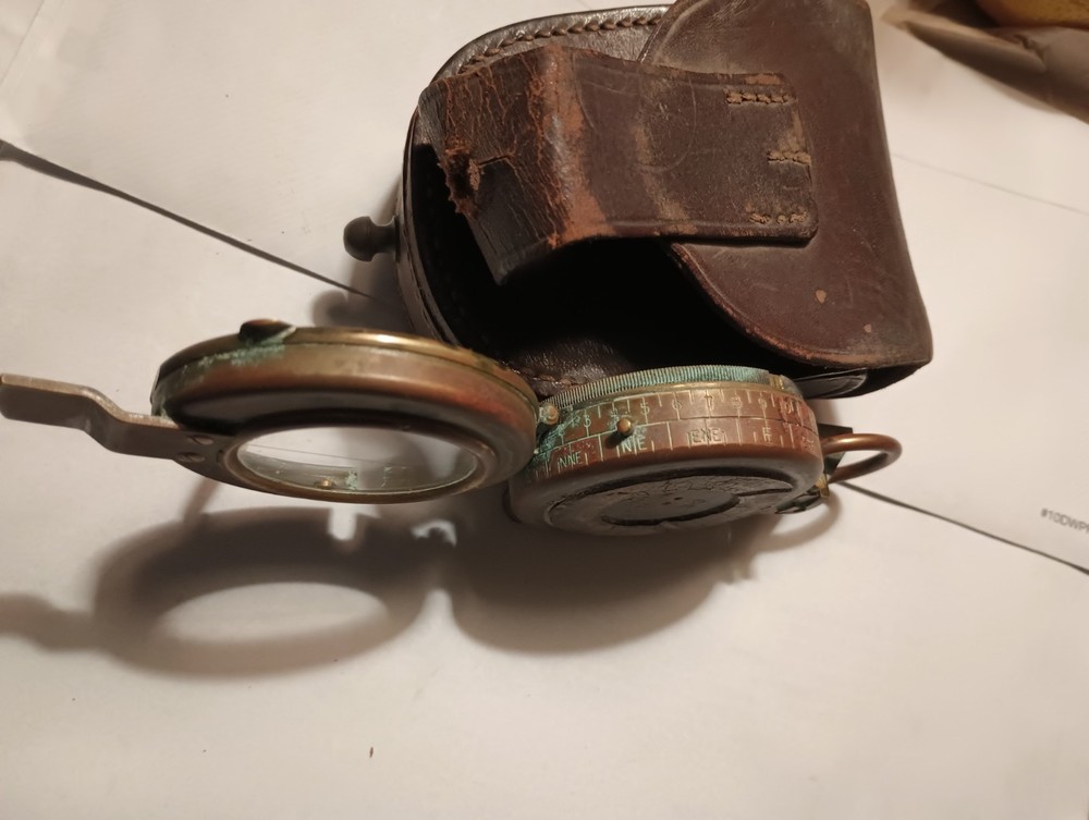 1918 ENGINEER CORPS United States WWI PRISMATIC COMPASS C-E