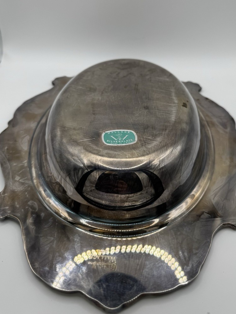 Wallace Silverplate Ornate Oval Platter Tray