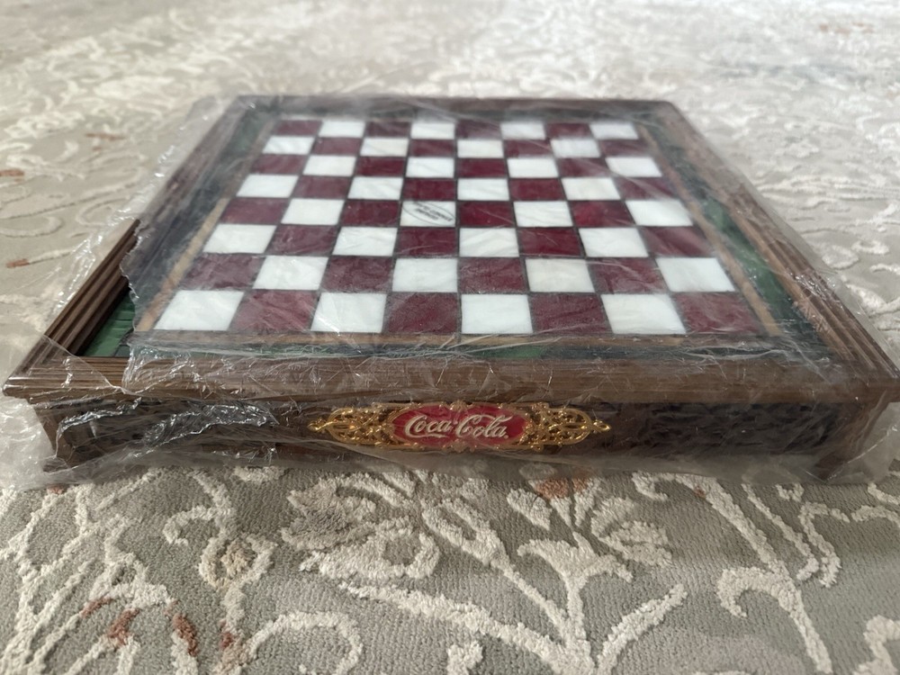 Coca Cola Stain Glass Chess Set