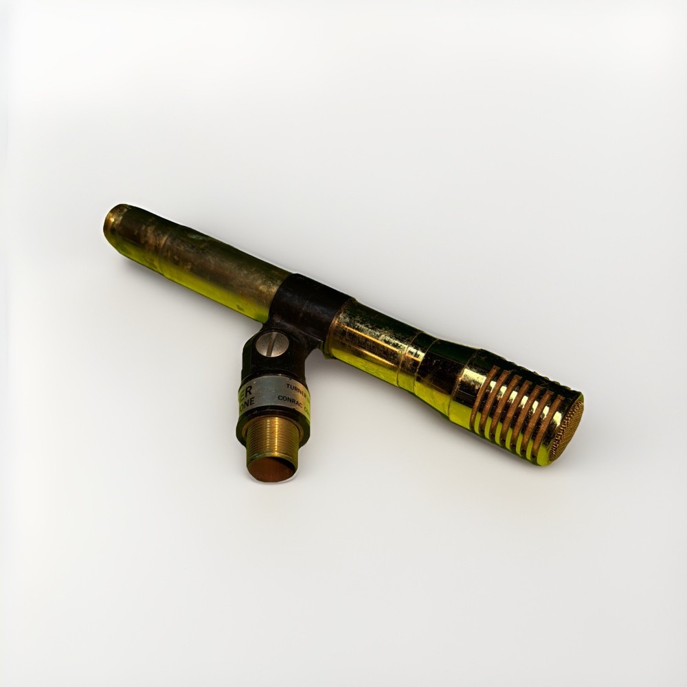 Vintage Turner Dynamic Microphone 5-Pin Gold Tone