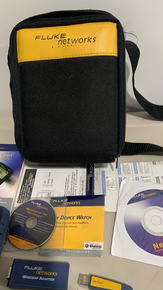Fluke Networks NetTool 10/100 Inline Network Tester & Wire-mapper Dongle. TESTED