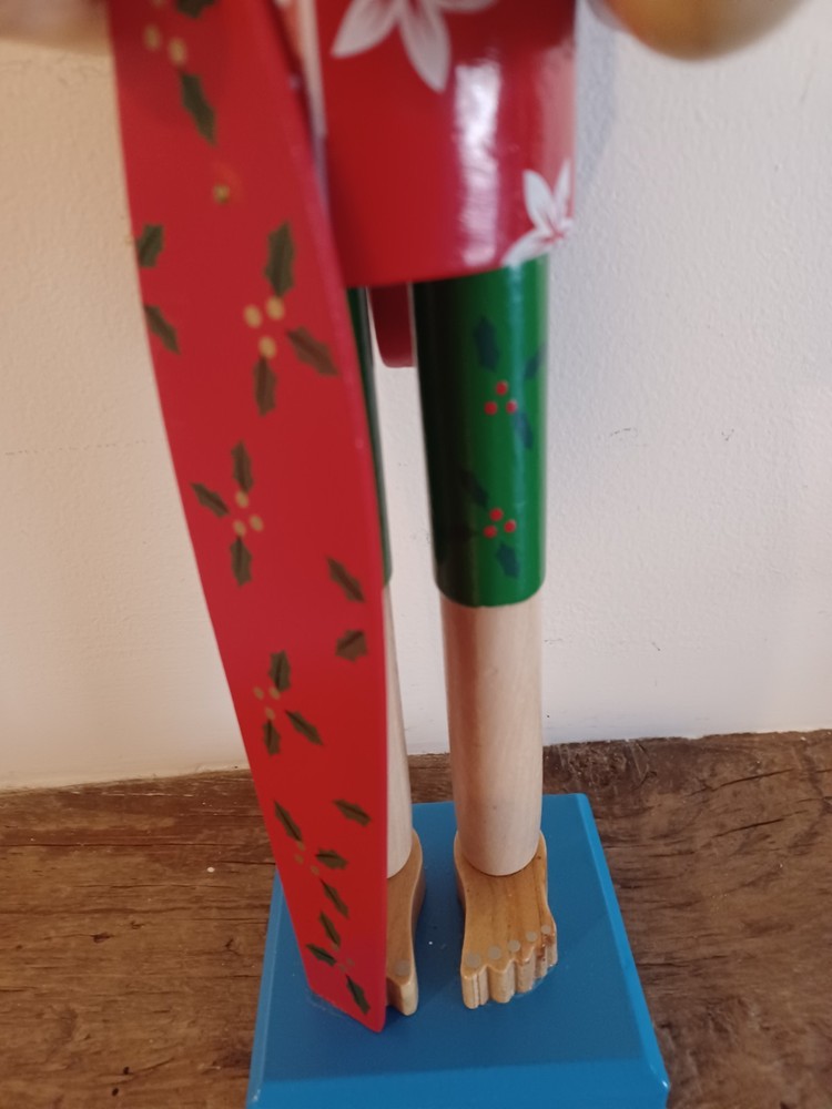 Surfer NUTCRACKER Figurine Holiday Decor. 14 Inch Height