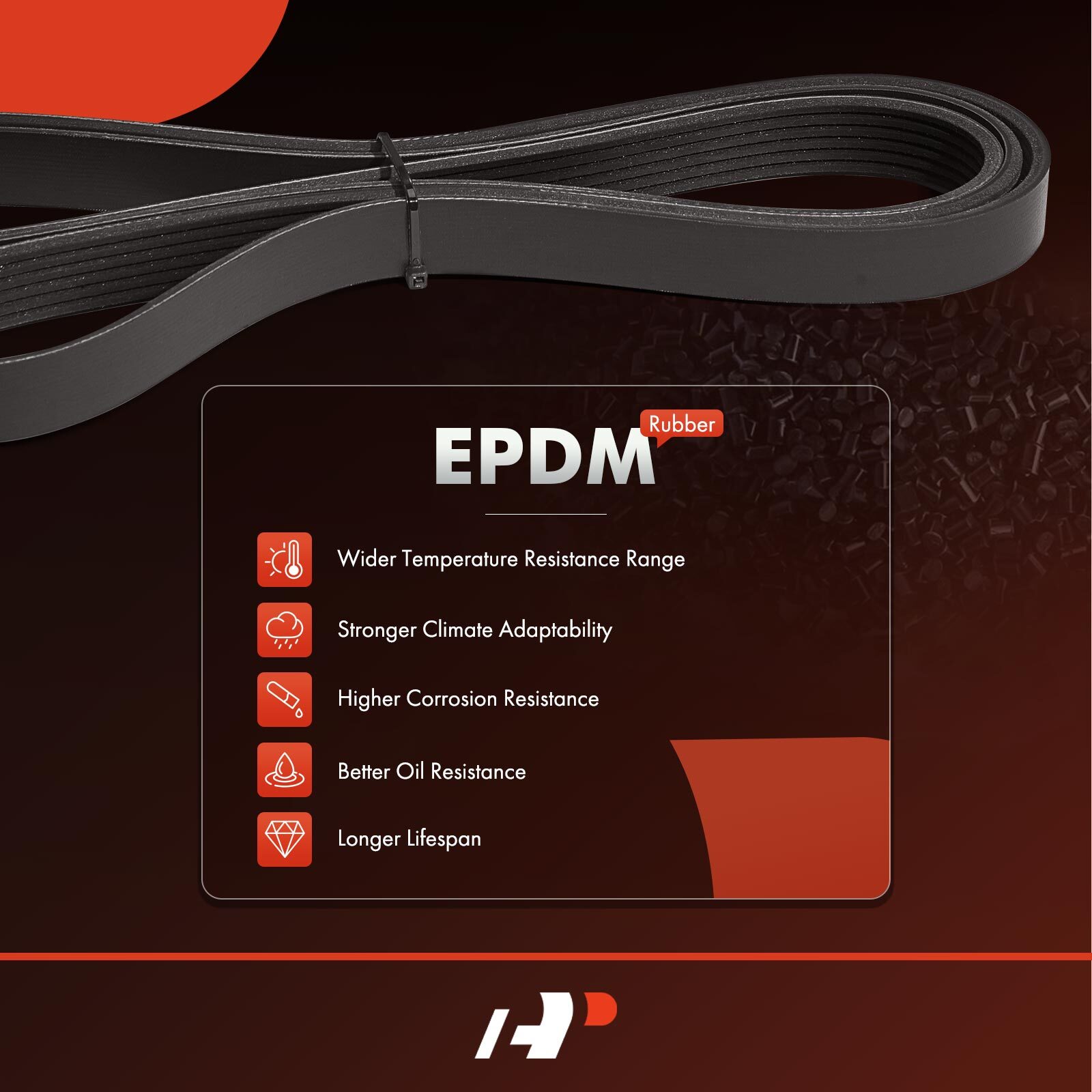 49.45 in Serpentine Belt for Toyota RAV4 2009-2018 Camry 12-17 Hyundai Accent