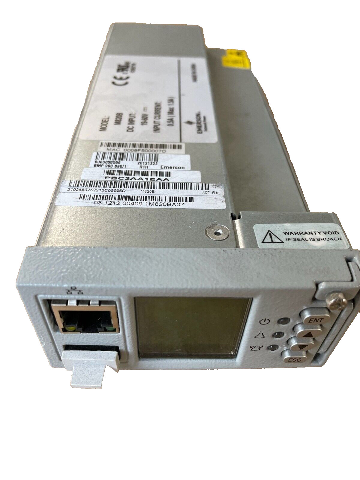 Emerson M820B, BMP 903 090/1  BMP903090/1 DC PSU Input 19-60V Input Current 0.5A