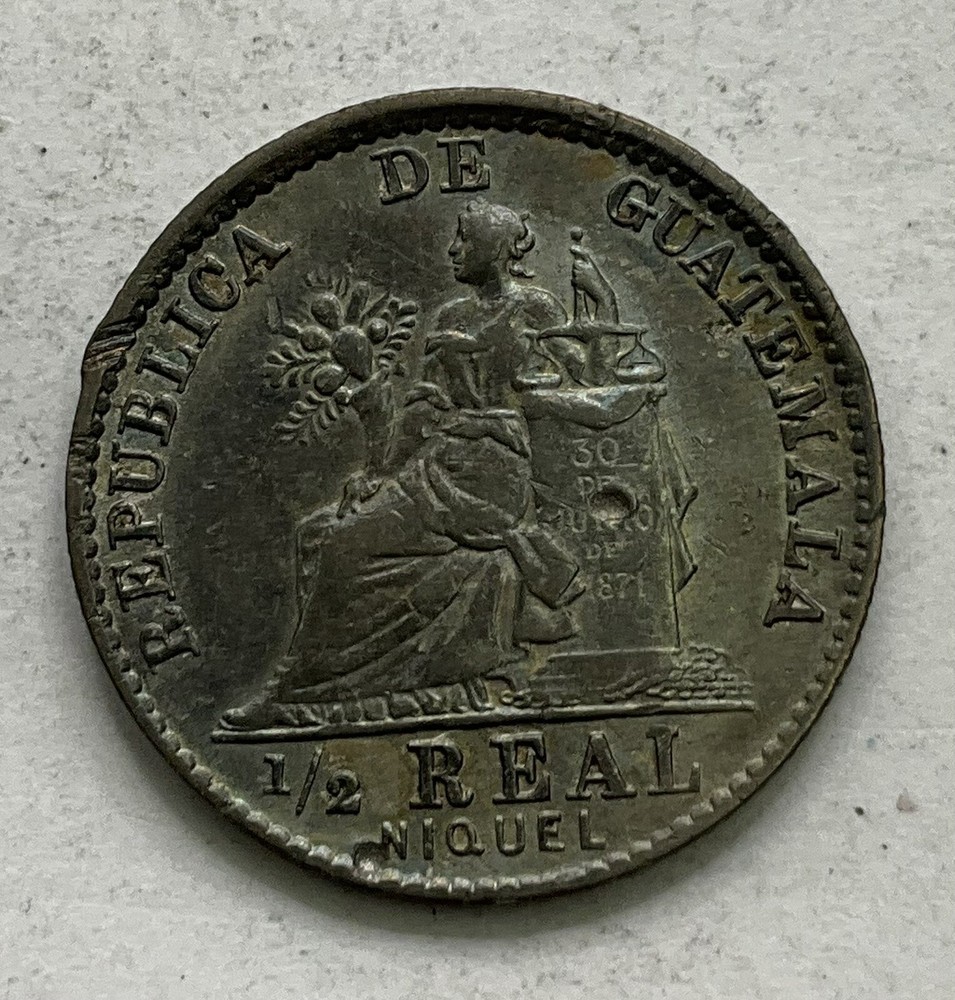 1900 Guatemala 1/2 Real