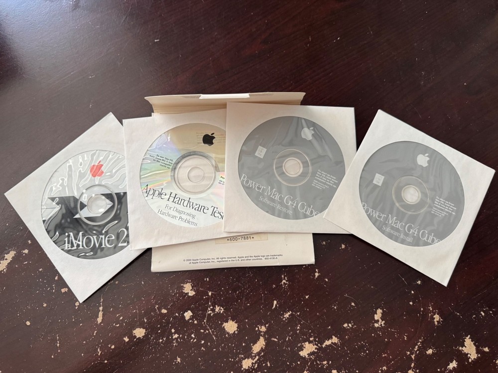 Power Mac G4 Cube Disks - Software Install & Restore, Diagnostics, iMovie 2