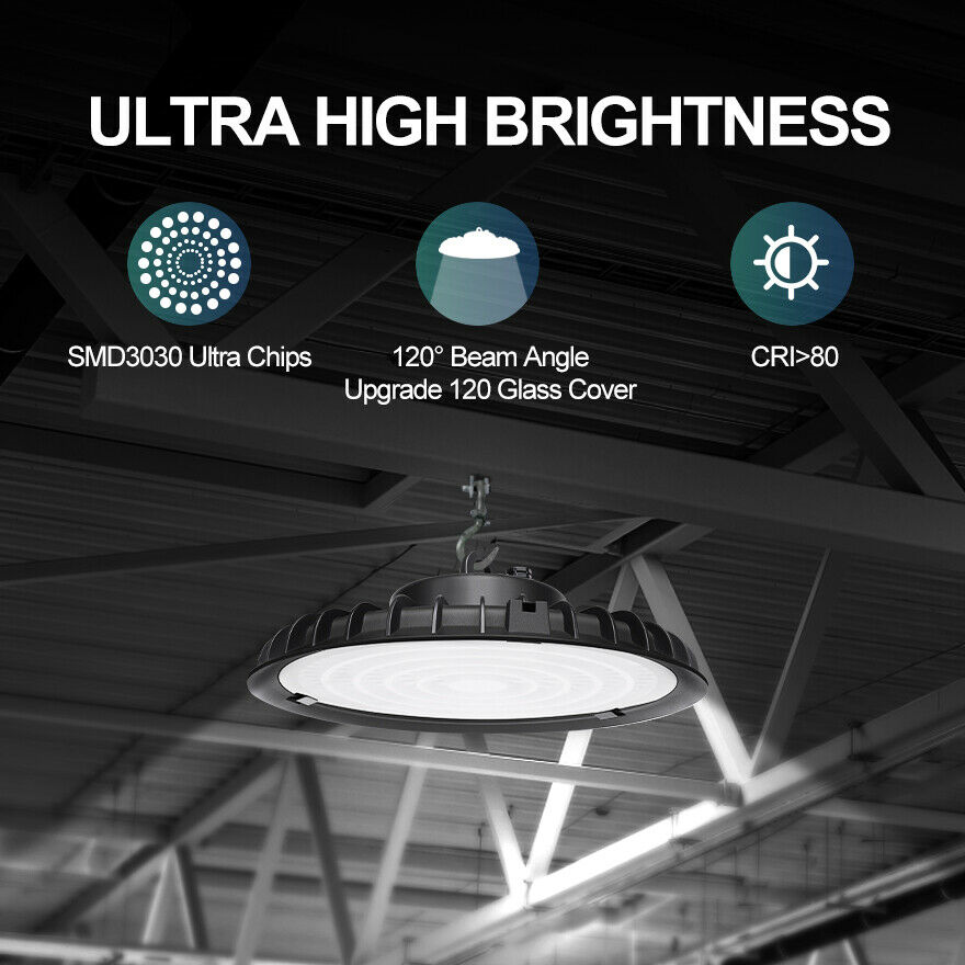 100W UFO LED High Bay Light Shop Light Warehouse Highbay UFO Commercial Lighting
