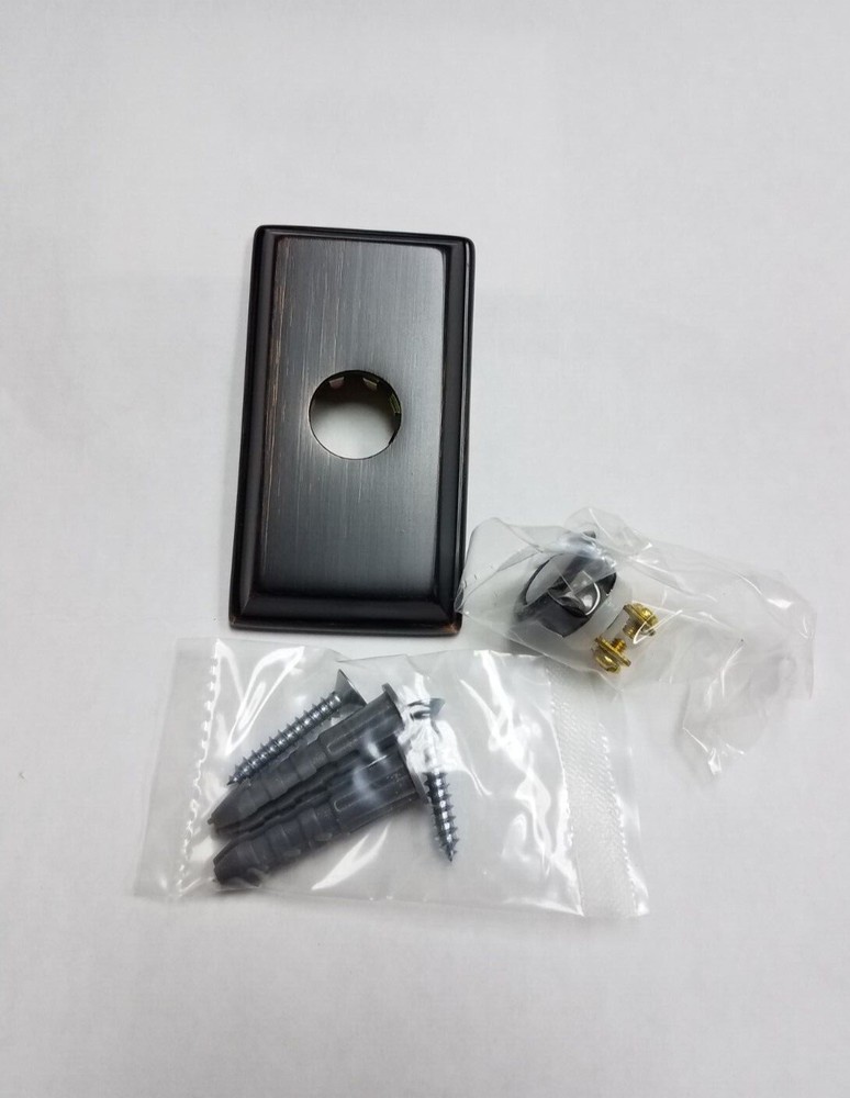 Baldwin 9BR7015 Rectangular Bell Buttons Solid Brass Price is for 1 Each