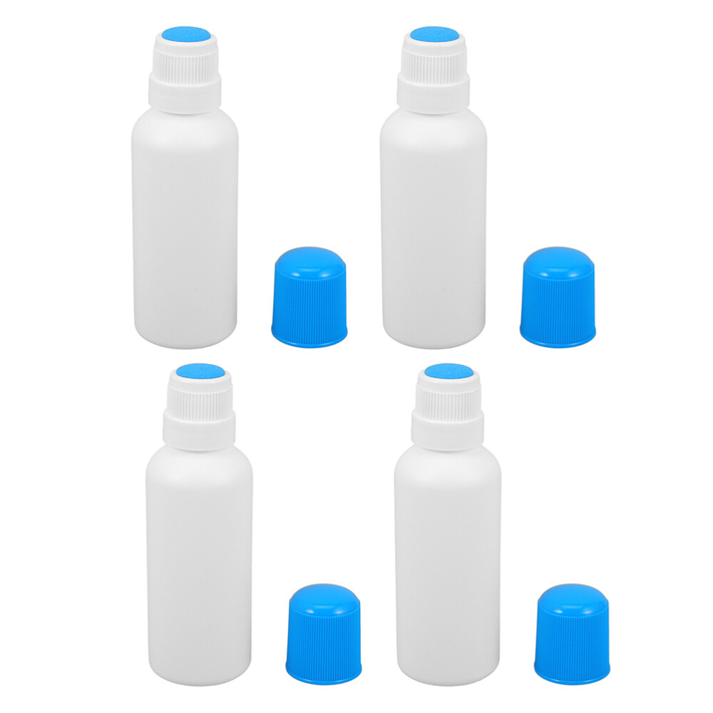 4pcs 100ml Sponge Head Applicator Bottle Empty Plastic Dauber Bottles