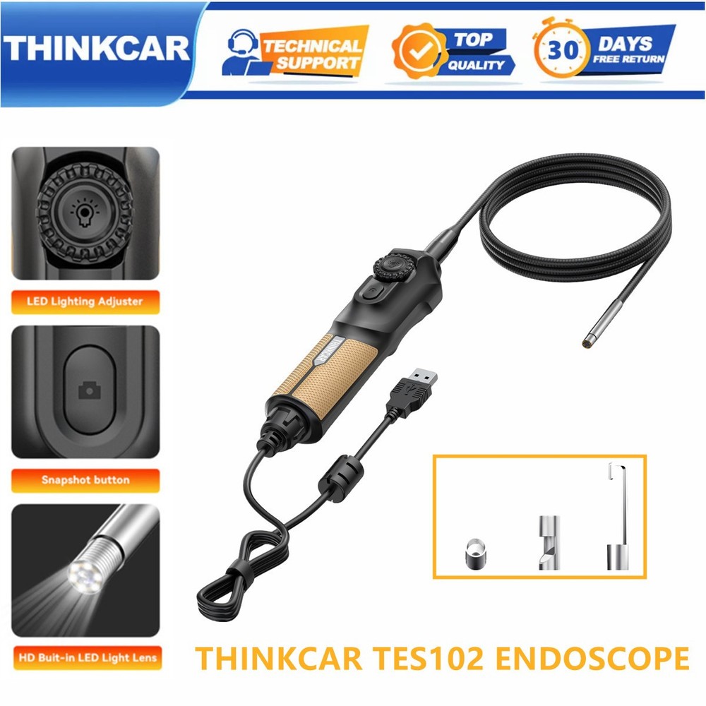 3in1 Borescope Endoscope 6LED Inspection Camera For OBD2 Scanner Diagnostic Tool