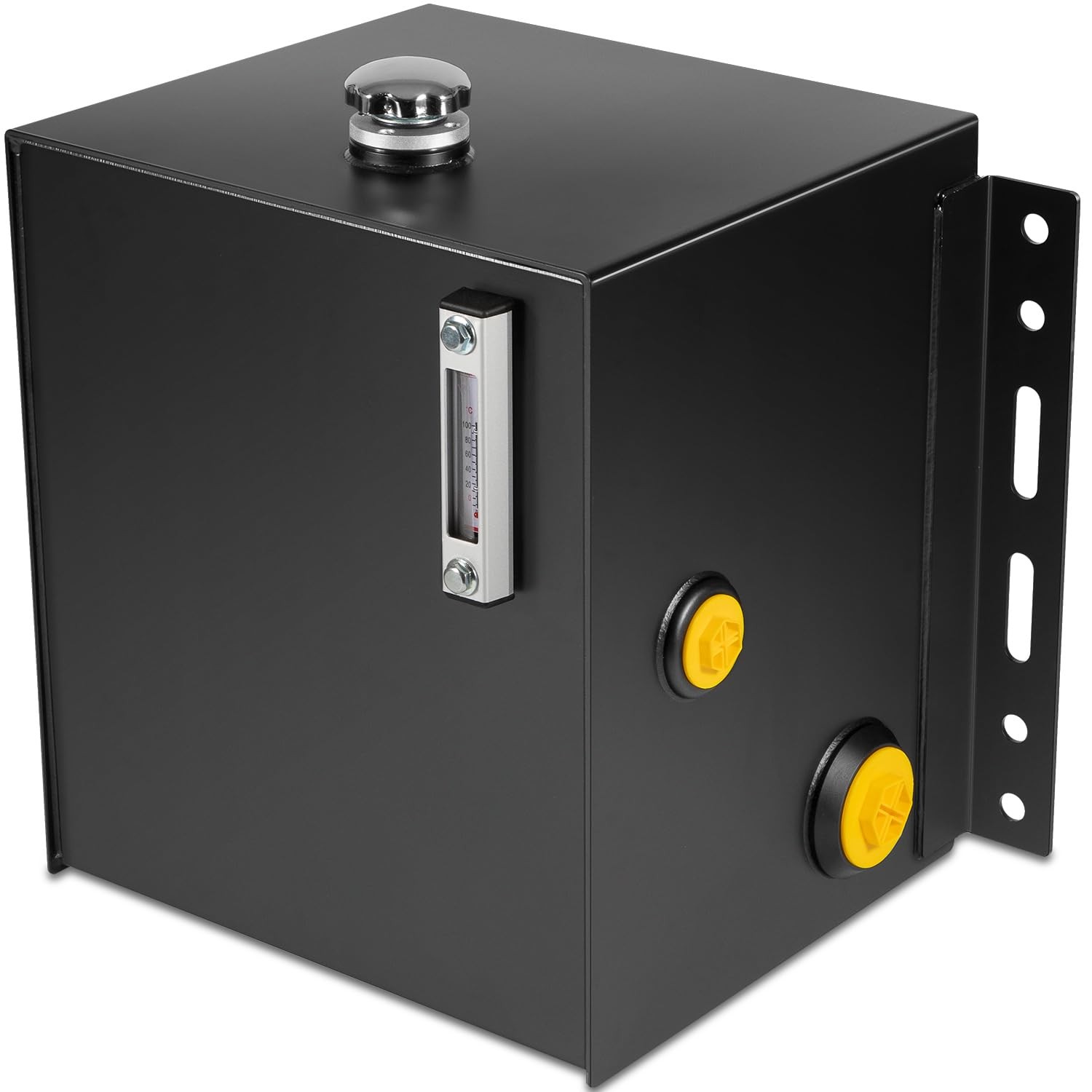 15-Gallon 14 Gauge Hydraulic Fluid Reservoir Tank w/ Breather Strainer Fill Cap