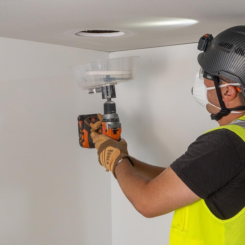 Precision Adjustable Round Hole Cutter for Drywall with Vacuum Port Integration