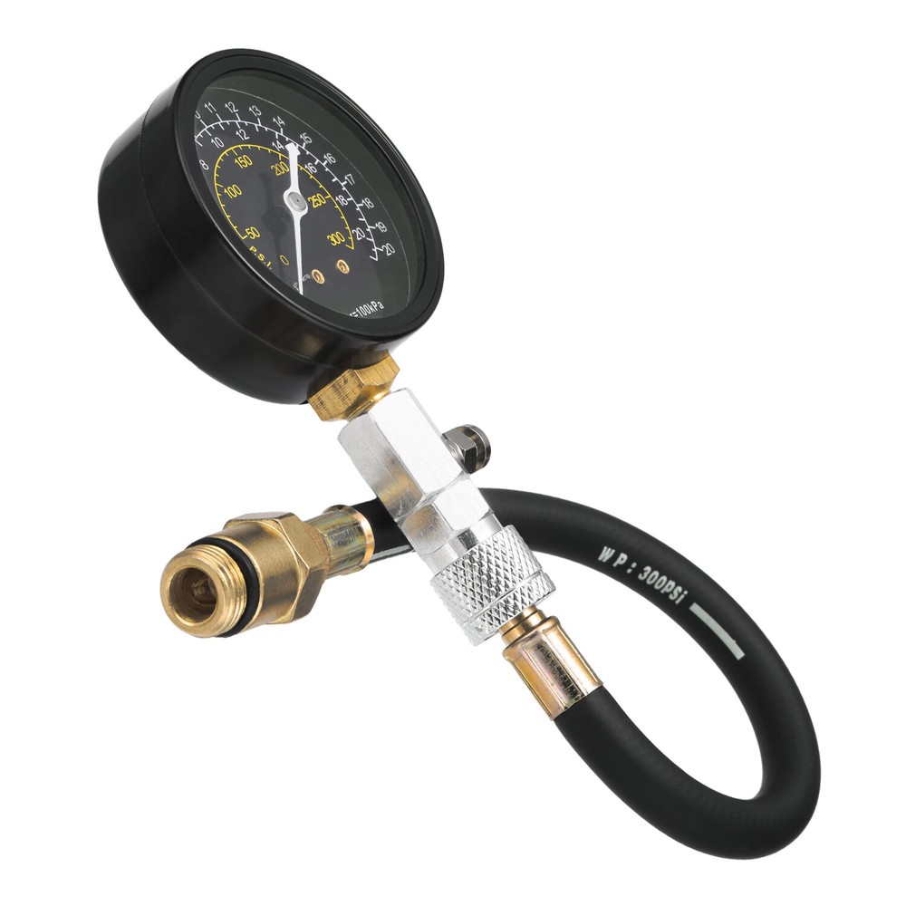 ENGINE COMPRESSION TESTER TESTING GAUGE GAGE CHECK TEST TOOL KIT