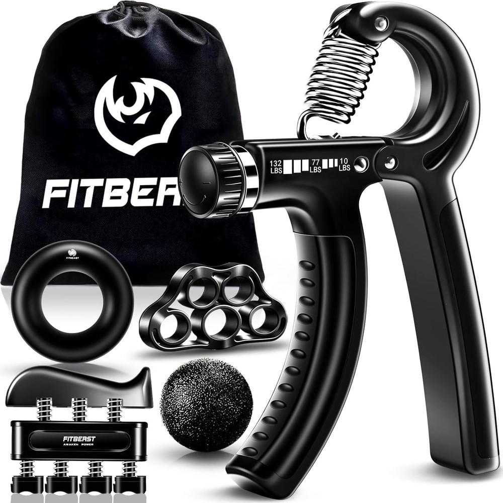 Adjustable 5 Pack Grip Strengthener Kit: Ergonomic Forearm Training Solution