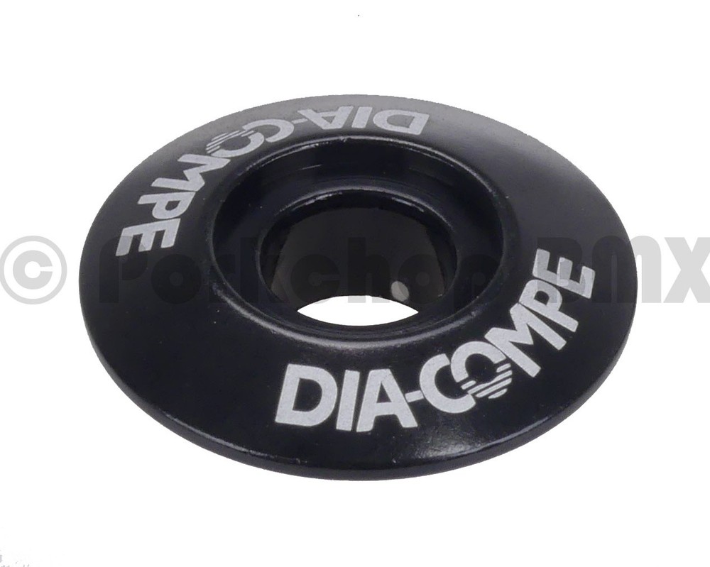Dia-Compe M10 1 1/8" threadless fork stem BMX bicycle headset cap BLACK