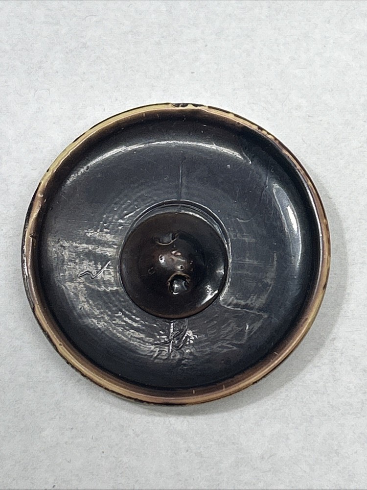 Vintage Celluloid Button Dice And Lines Design