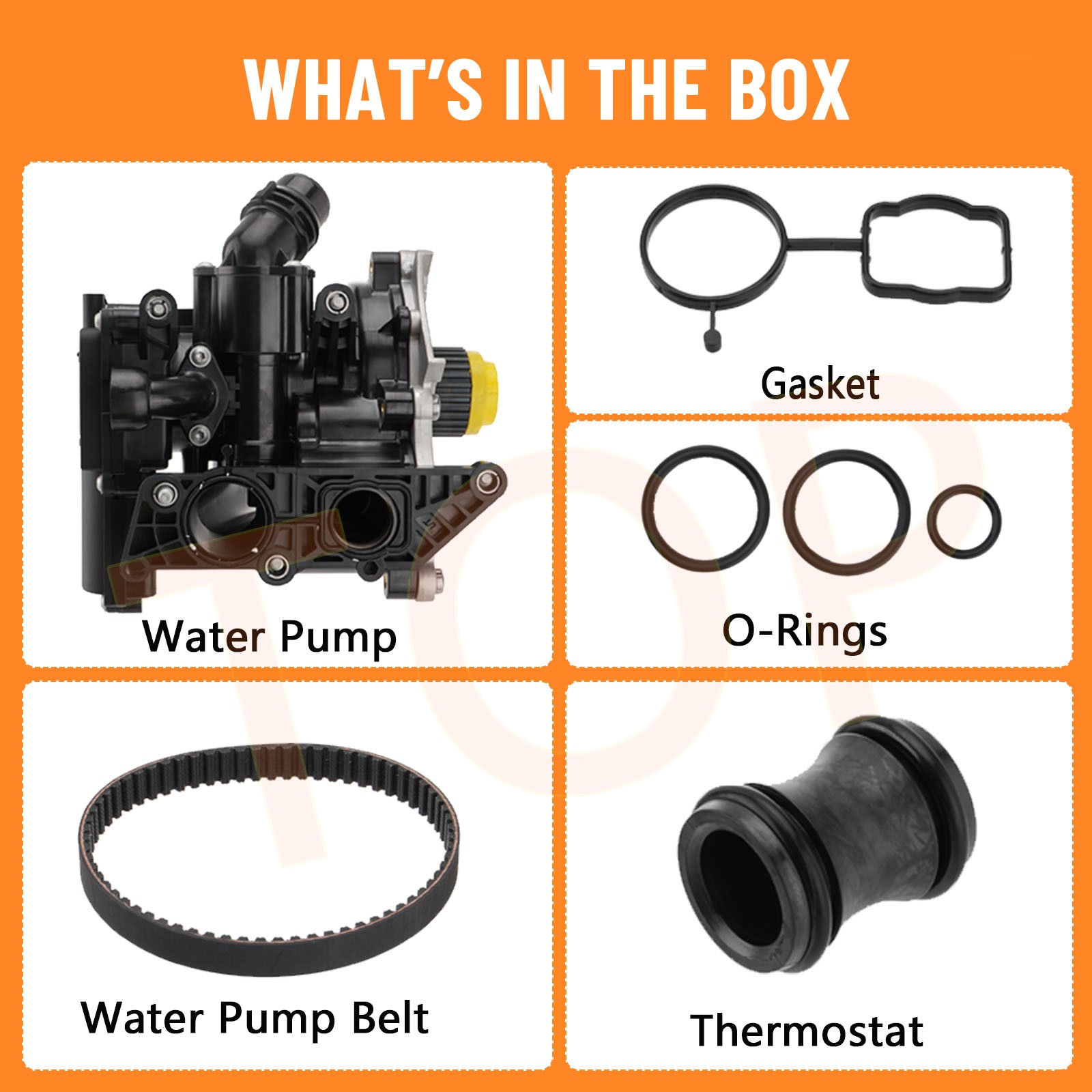 Engine Water Pump 06L121111H For A4 A3 TT VW Tiguan Jetta Golf GTI Beetle 2.0T