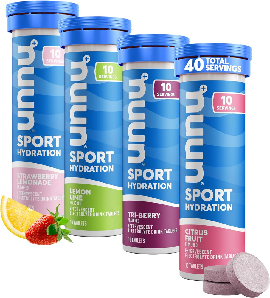 Sport Electrolyte Tablets for Proactive Hydration, Mixed Flavors, 4 Pack (40 Ser