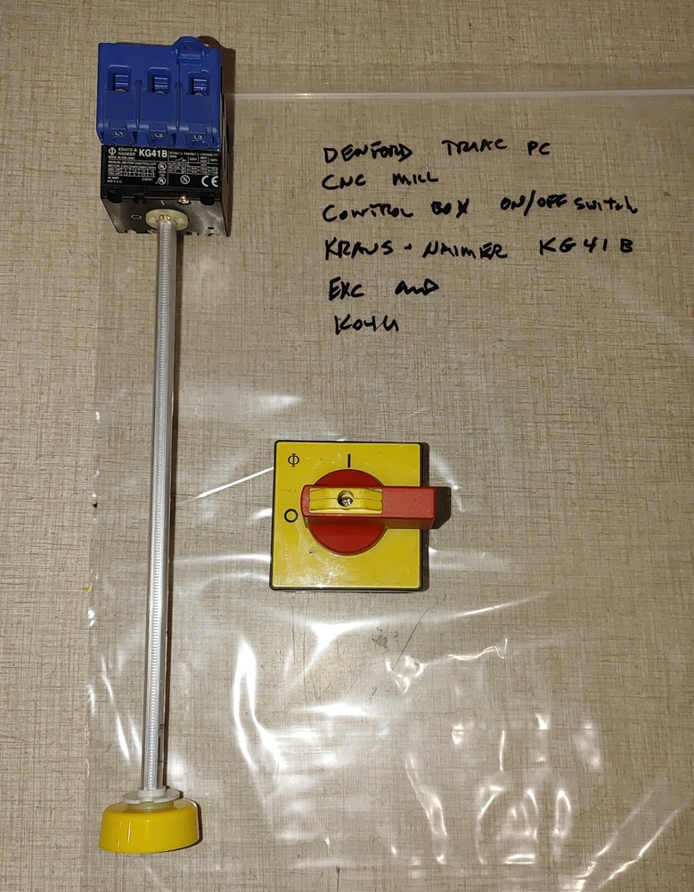 Denford Triac PC CNC Mill Control Box On/Off Switch K04U