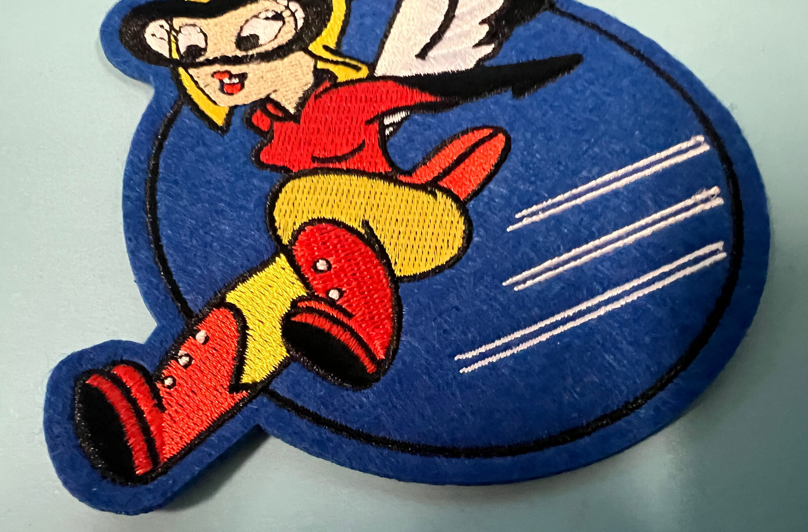 WASP "FIFINELLA" PATCH ~WOMENS AIR FORCE SERVICE PILOTS -FELT CONSTRUCTION