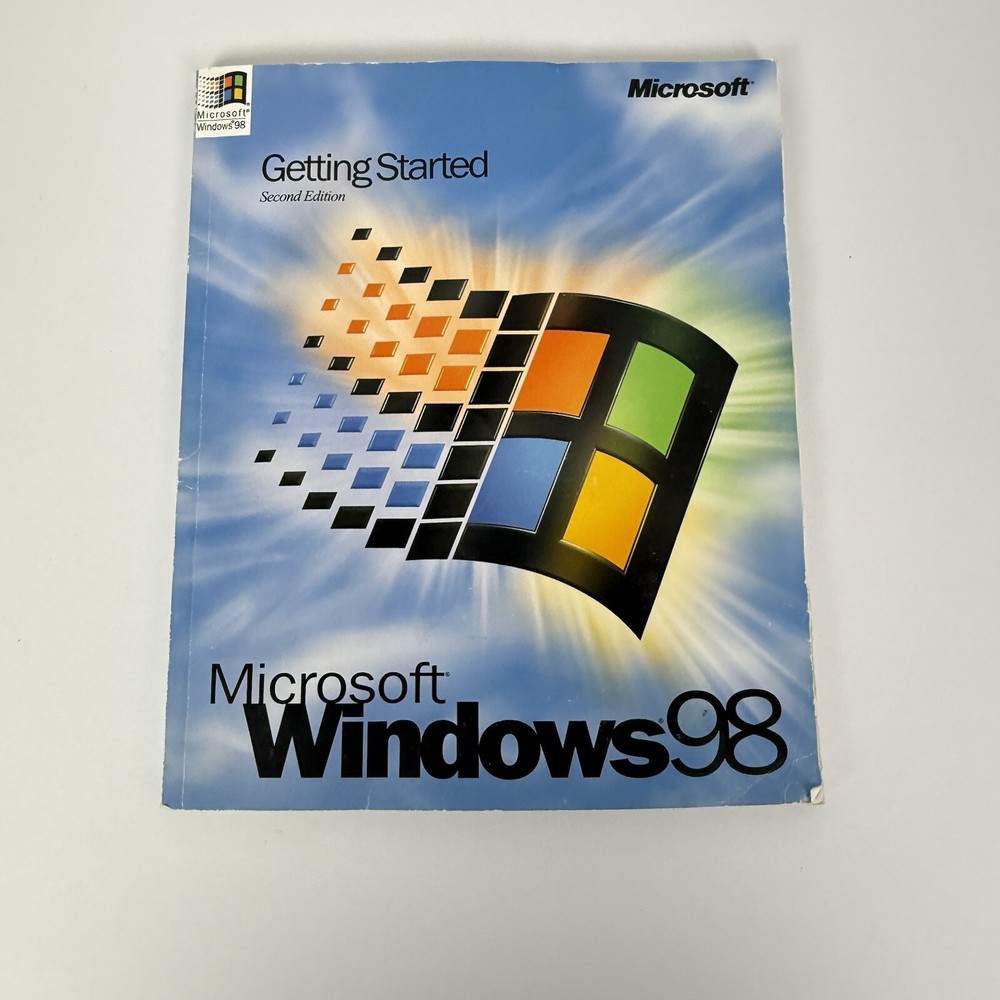 Microsoft Windows 98 Second Edition Book Getting Started Vintage