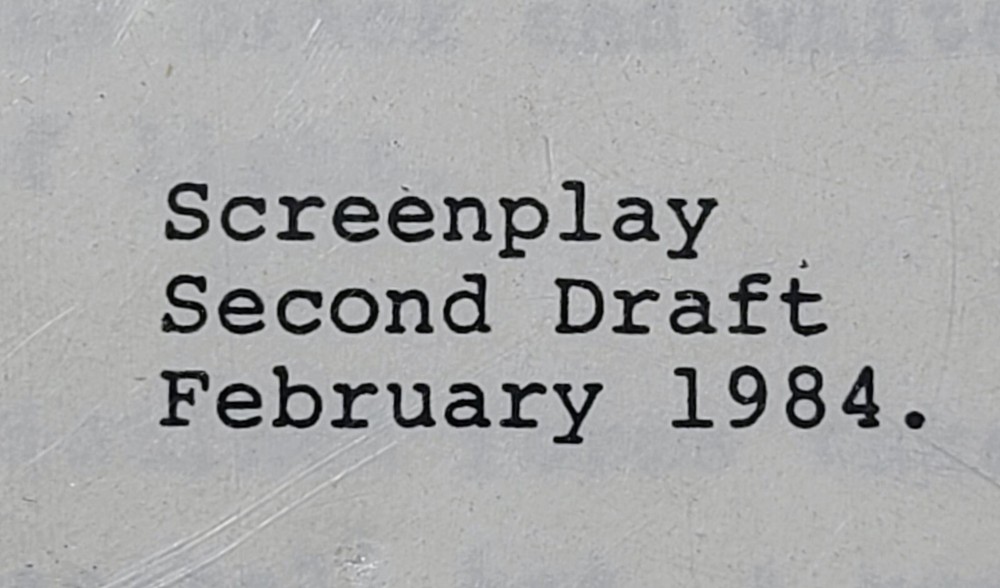 1984 Insignificance Script Screenplay Terry Johnson Gary Busey 2nd Draft Vintage