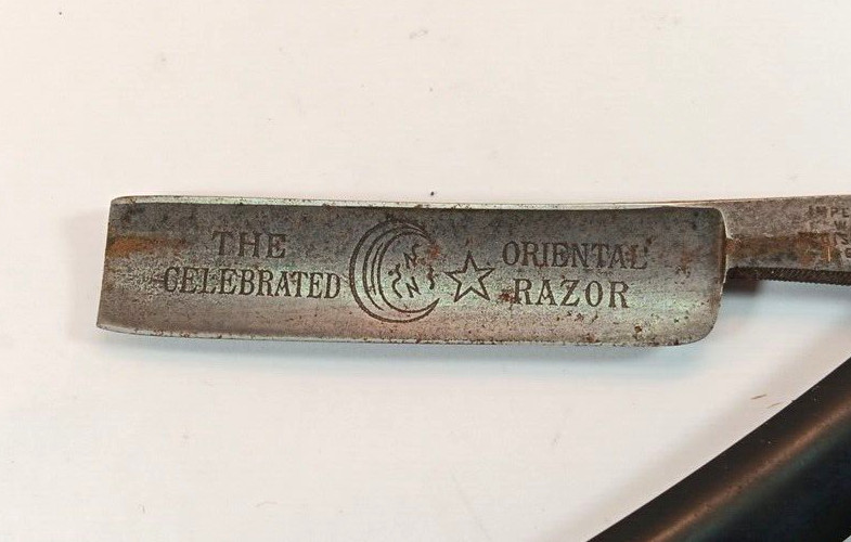 Imperial Oriental Straight Razor, Germany, Etched Face