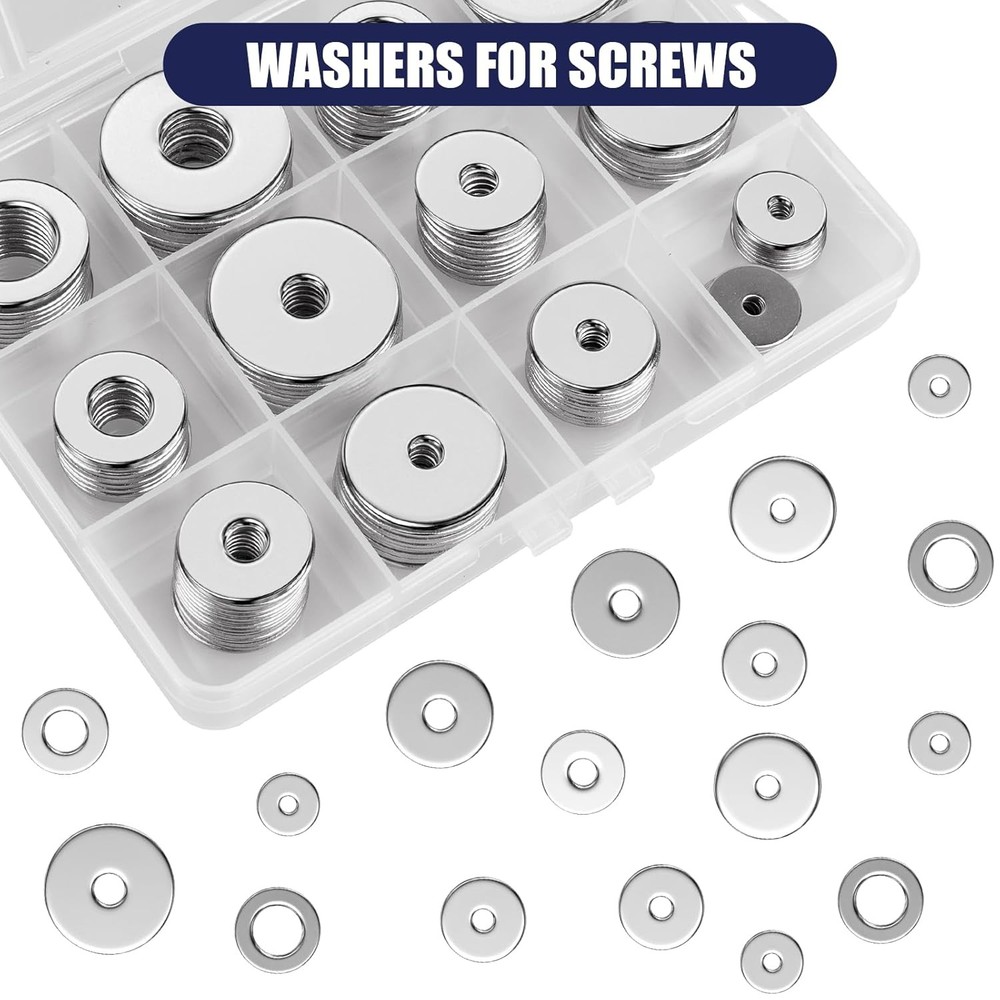 Stainless Steel Flat Washers Assortment