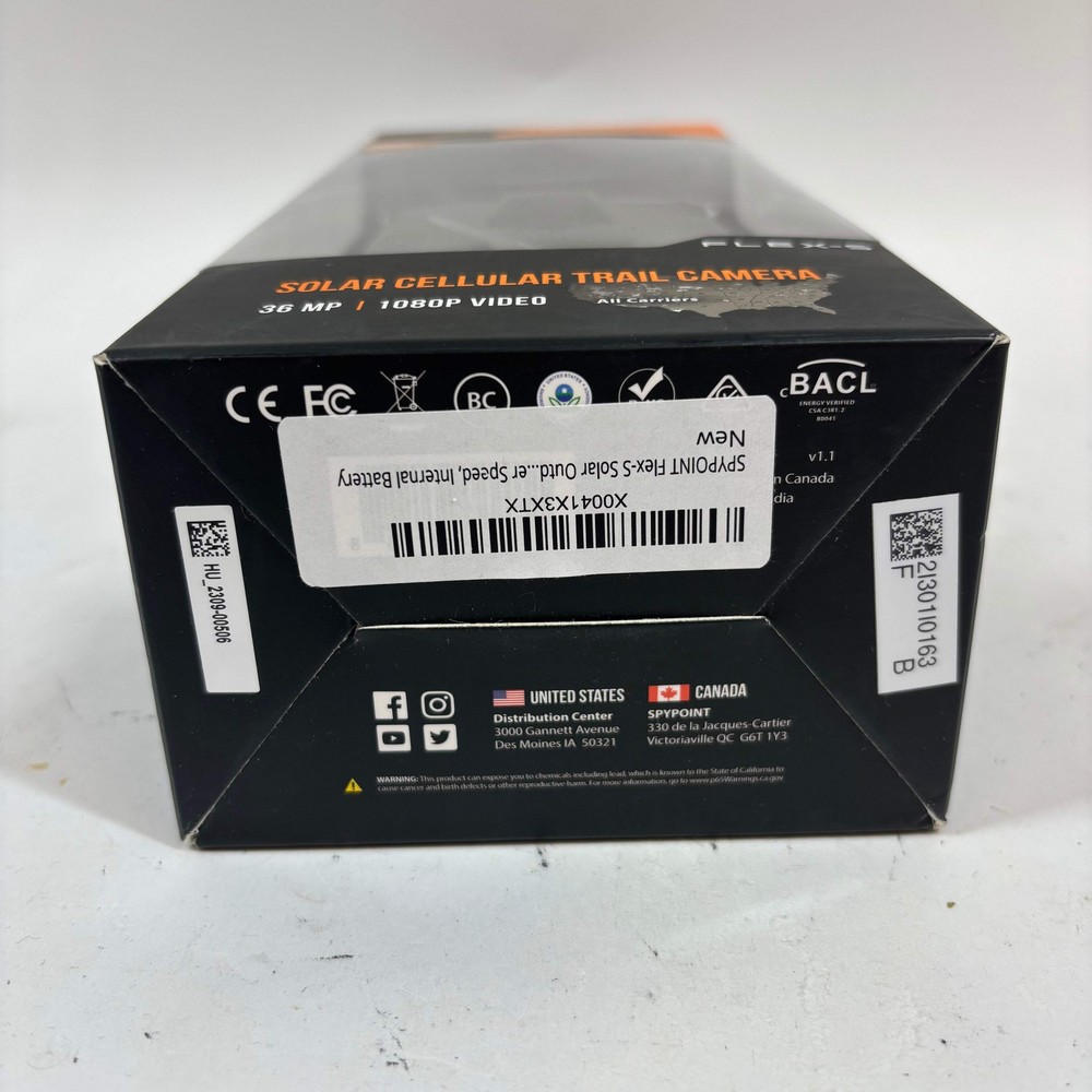 New Spypoint Flex S Solar Cellular Trail Camera