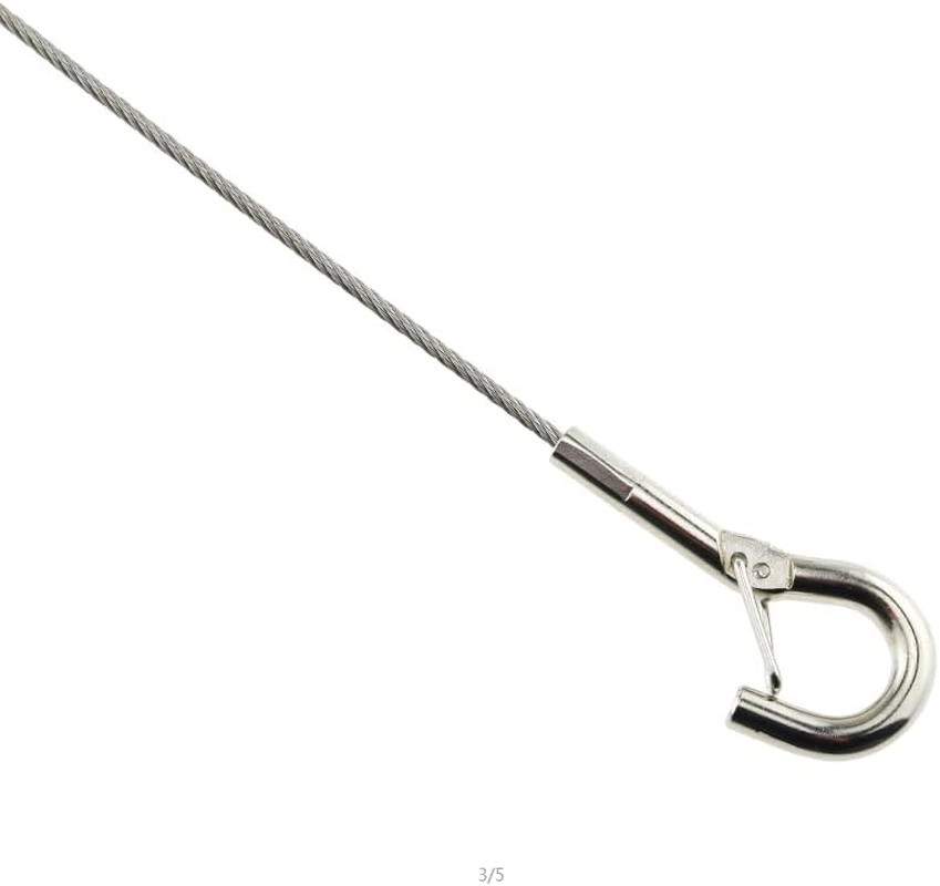 Gate Latch Cable Pull SJZBIN 2Pcs Stainless Steel 19" Gate Latch Cable Pull Gate