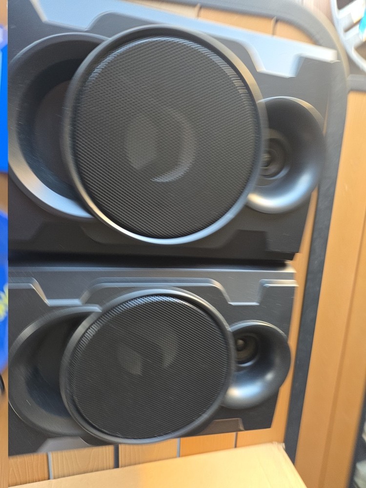 2 ONN Stereo System Speakers Model NO 100008725