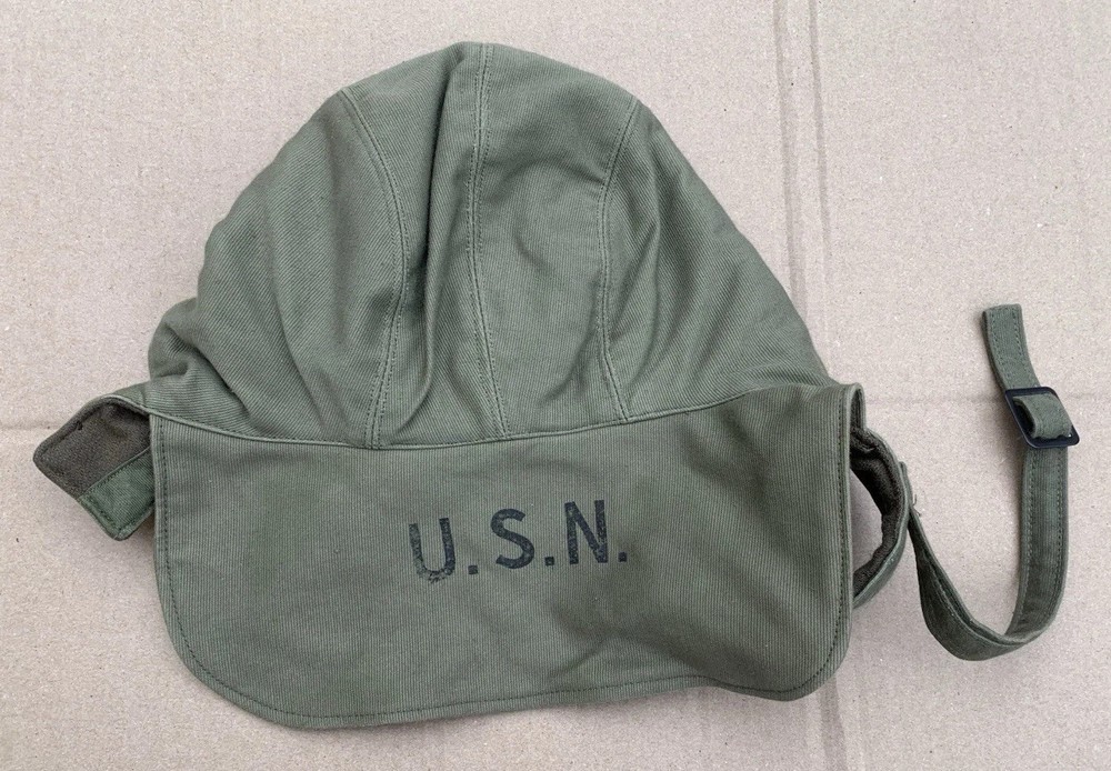Original WWII US Navy USN Deck Cap Size 7