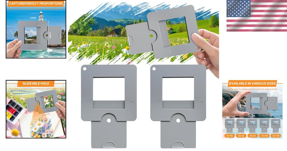 Adjustable Artist Viewfinder - 2 Pcs for Enhanced Composition & Color Isolation