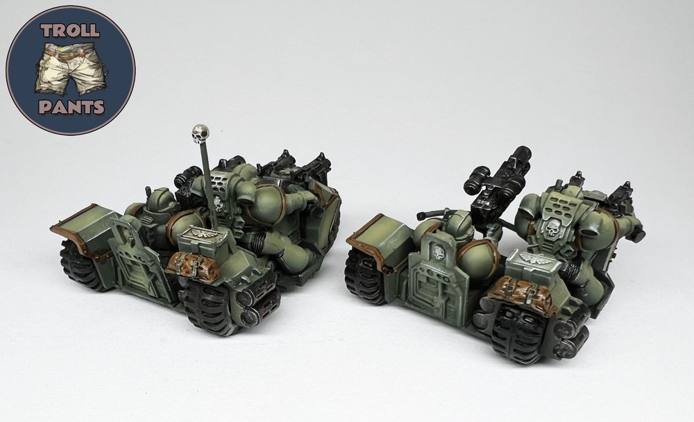 Warhammer 40k Dark Angels - Space Marines - 2 Attack Bikes