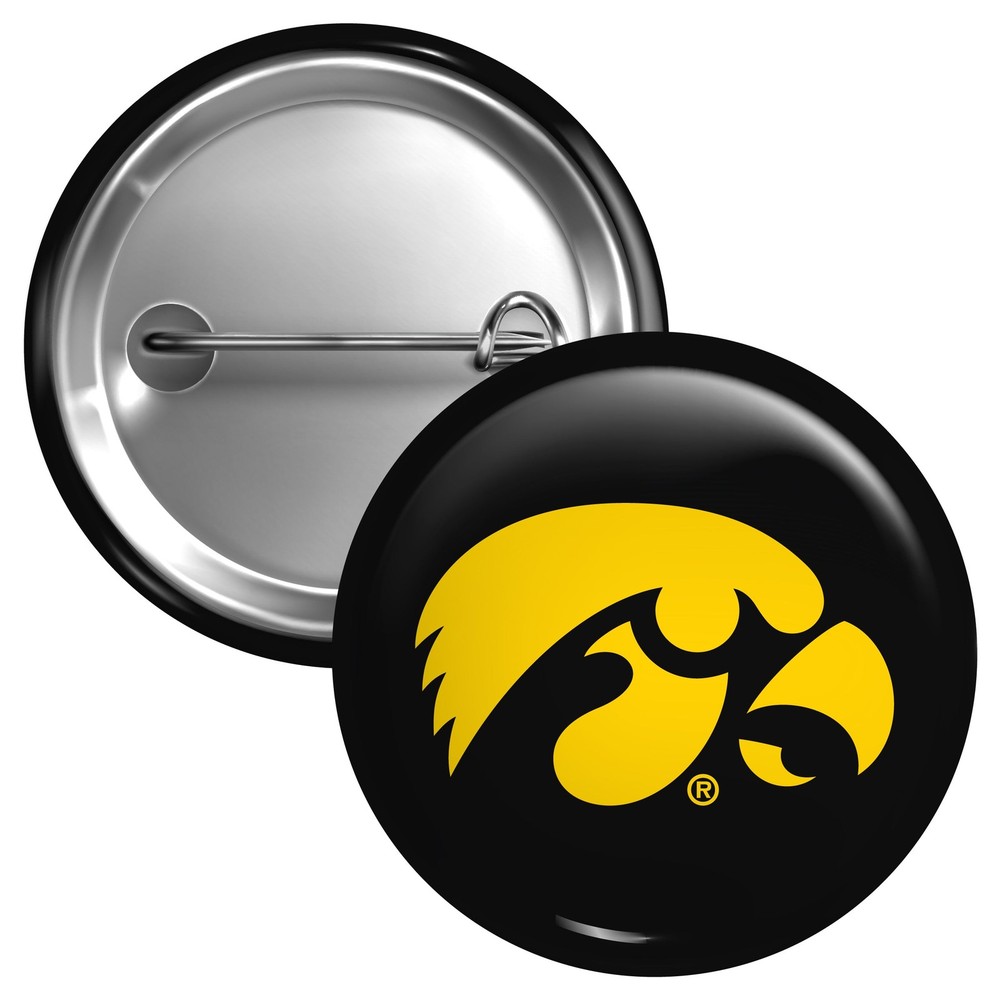 Iowa Hawkeyes Button Pin - 3 Size Options