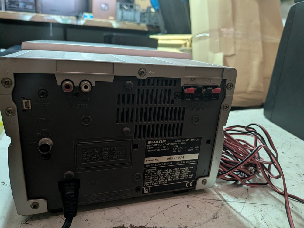 Sharp MD-MX10H MiniDisc CD Compact Hi-Fi System - Fully Tested & Working