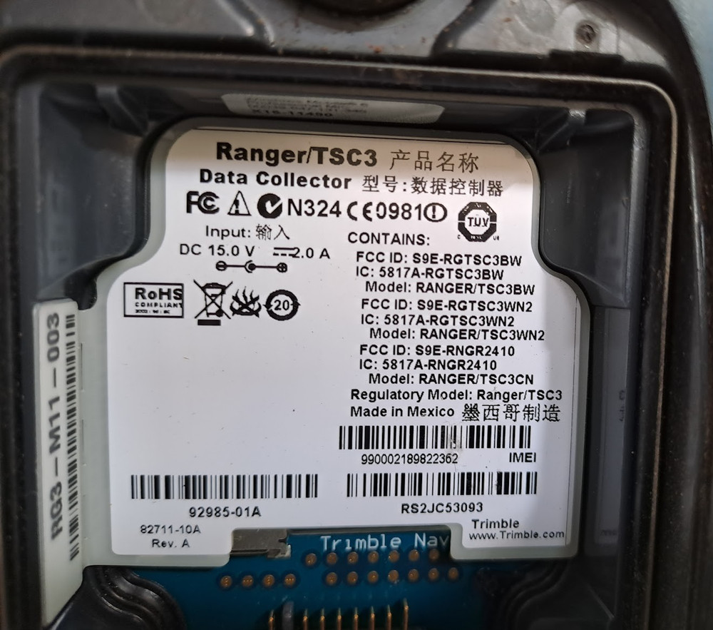 Spectra Precision Ranger Data Collector Controller RANGER/TSC3