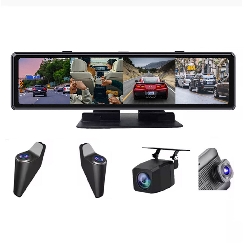 Wifi Car Dash Camera Dashboard DVR Camera Driving Recorder 4 Channels ADAS BDS