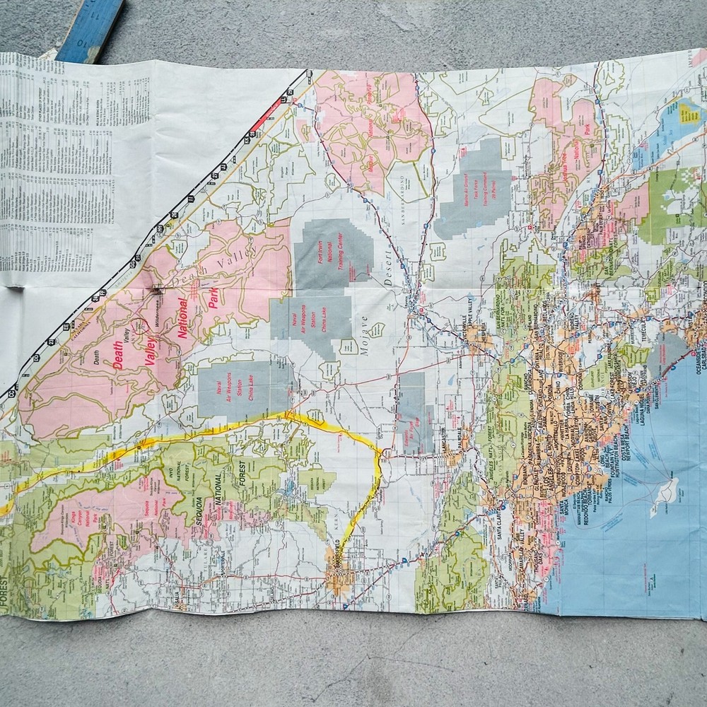 Warren Map California State Fold Up Map