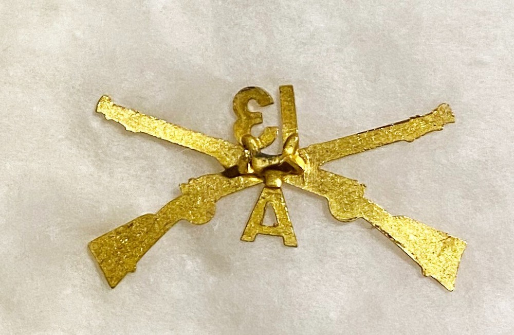 Pre-WWI A Company 13th Infantry Collar Device