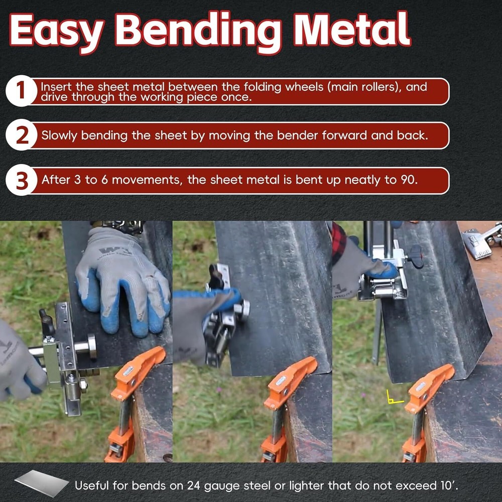 Replace 2204 Uni Bender Sheet Metal Bending Tool Adjustable Bend Height 3/8"-8"