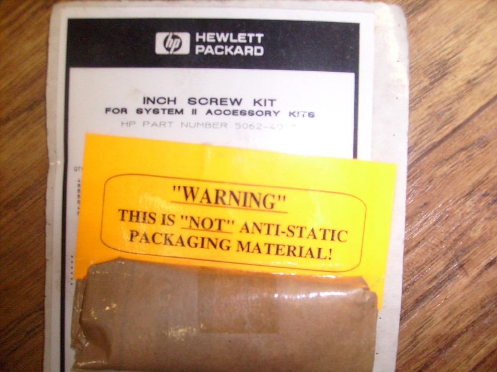 HP System II Screw Kit part # 5062-4078 NOS sealed