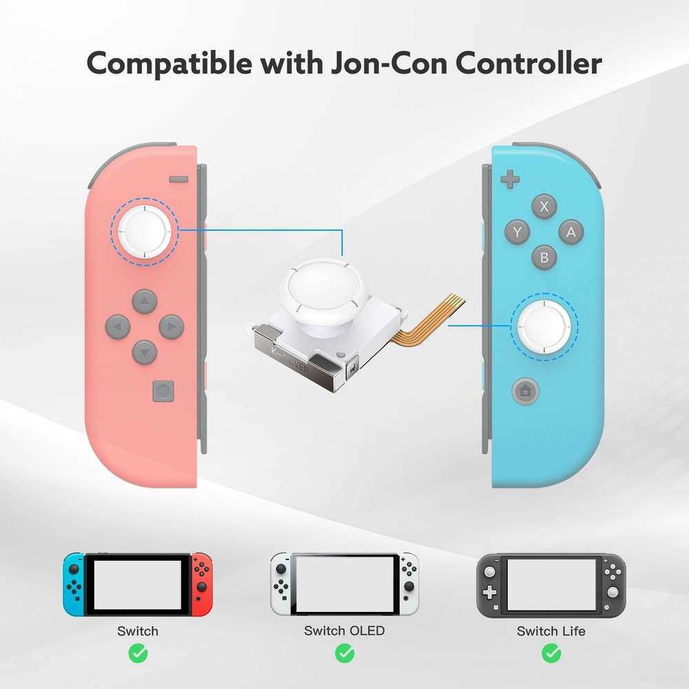 BRONAL TMR Hall Effect Joystick Compatible with Joycon [No Drifting] Replacem...