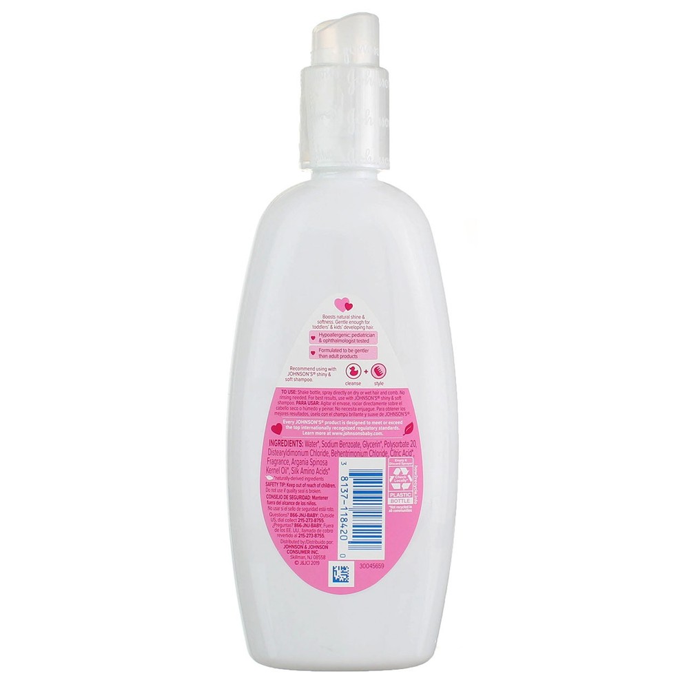 Johnson's Shiny & Soft Conditioning Spray, 10 fl oz